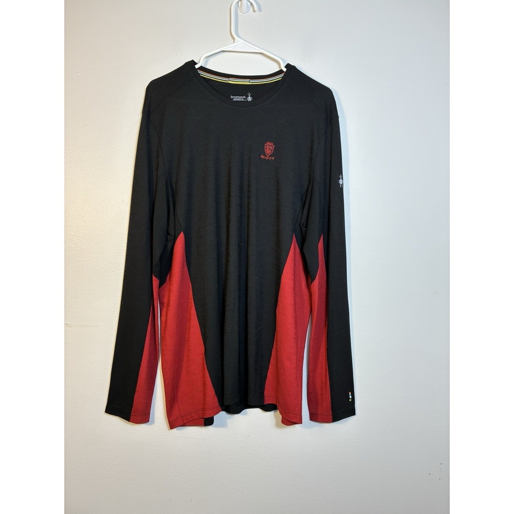 Smartwool Merino Wool 150 Base layer Men's XL Black Long Sleeve‎ Outdoor Hiking